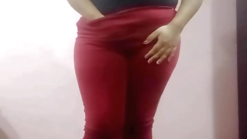 Amateur solo video of a hot girl with large natural boobs