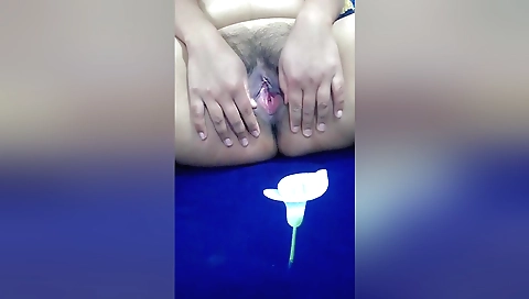Indian slut in sexy outfit is taking a break for massage
