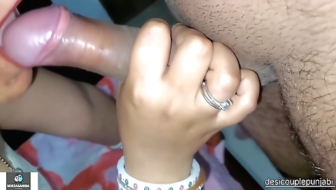 Indian girl sucks and fucks a dick in her sexy body