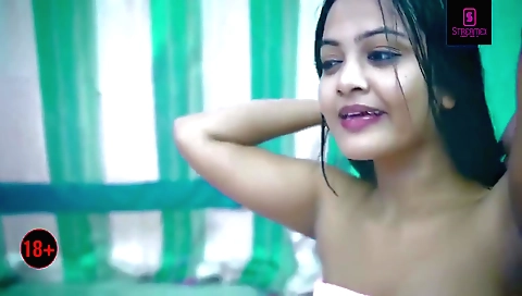Brunette girl Neha is giving a blowjob to her boss