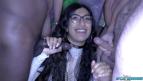 Curvy indian teens enjoying deepthroat sex and cum