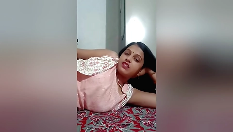 Horny brunette girl with sexy tits takes it all in