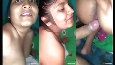Indian amateur teen gets fucked hard in the bedroom