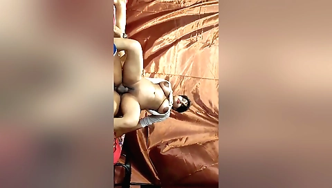Indian chicks having wild sex in hot threesome scene