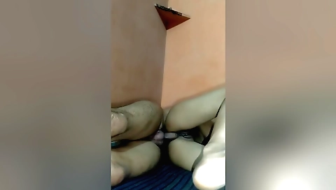 Indian chick plays with her hairy ass and gets creampie