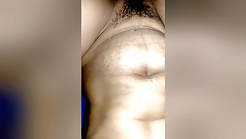 Amateur hairy girl in a hotel bed is getting fucked