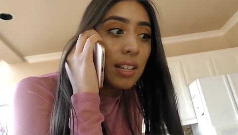 Brunette 22yo with big boobs is getting ass fucked
