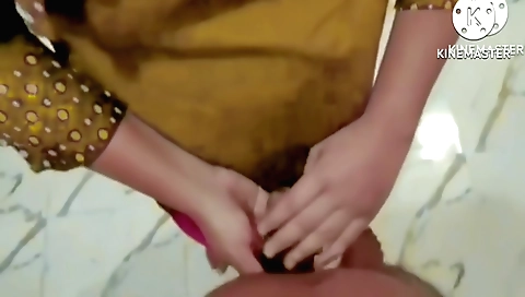 Indian brunette hairy girl has sex with her friend