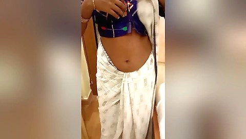 Indian desi housewife with black hair fucked by a friend