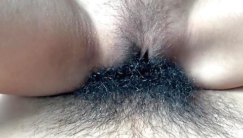 Indian girl with hairy pussy gets fucked in POV video