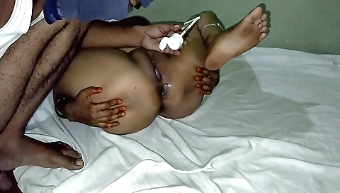 Busty Indian woman gets her tight asshole pounded hard