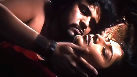 Brunette indian teen porn video with her sexy look