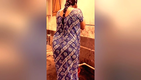 Indian milf with a big ass fucks a BBW man with a big cock