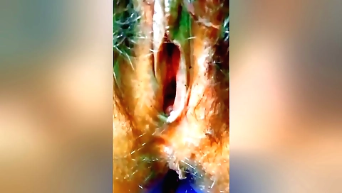 Indian naked woman shows off her hairy body in video