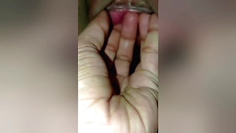 Small tits brunette got pussy rubbed by her boyfriend