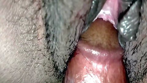Hairy indian girl is playing with her tight hairy pussy