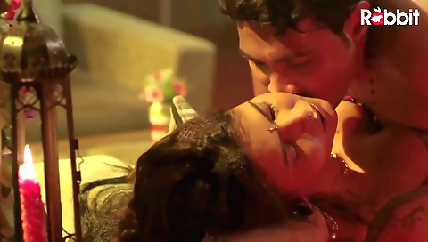 Busty brunette teen gets fucked in the bed by her boyfriend